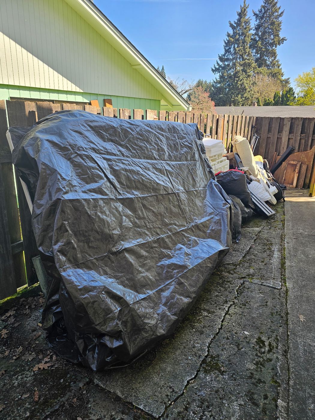 Before - Side Yard & Walkway Cleanout, Vancouver, WA